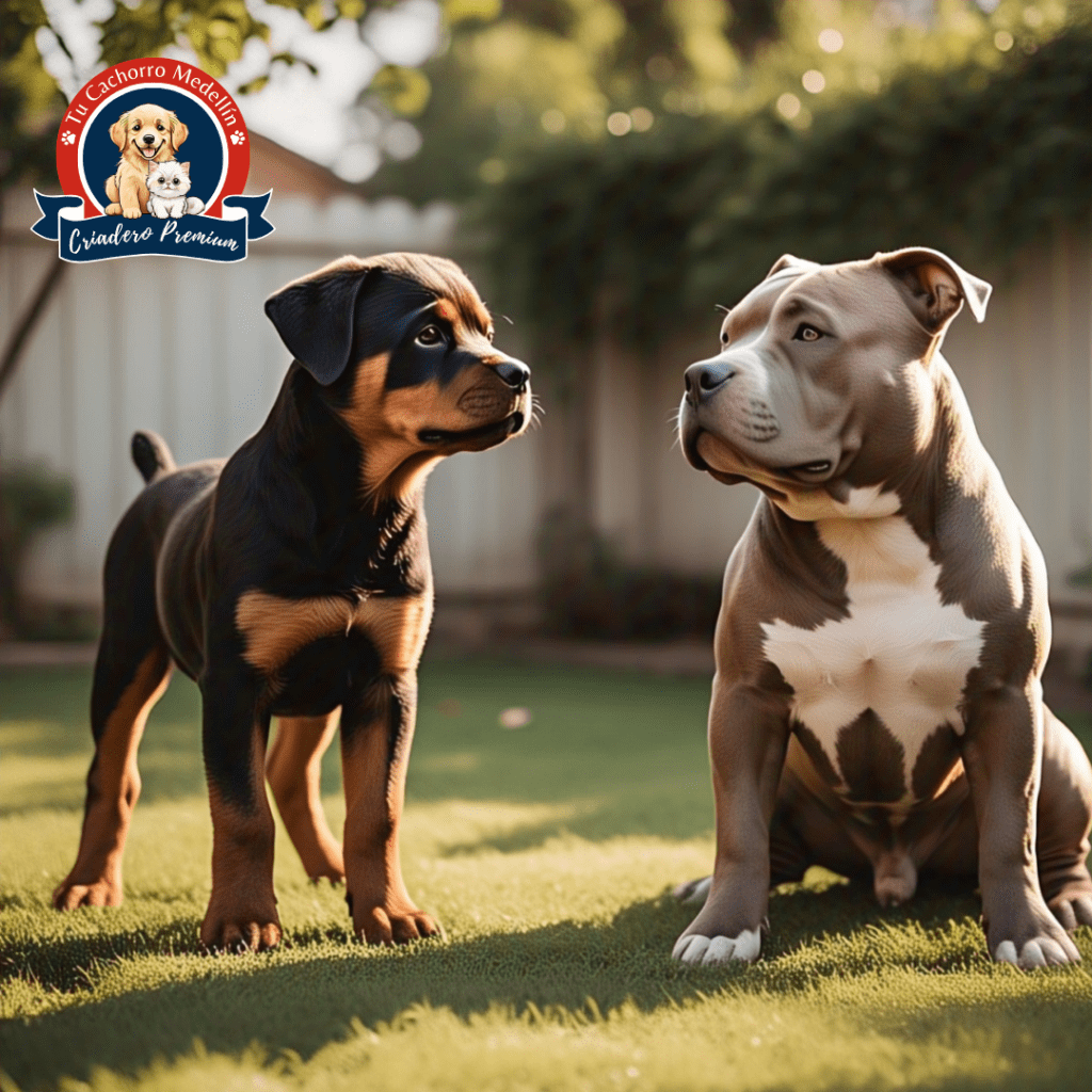 Comparacion entre Rottweiler y Pitbull criadero tu cachorro medellin