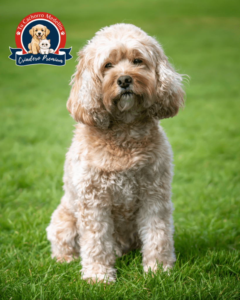 Cavapoo cachorro feliz cavapoo cachorro pequeño de pelaje rizado en criadero Tu Cachorro Medellin