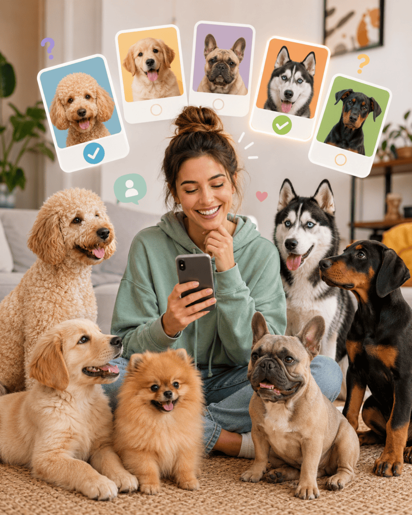 Test razas de perros Tu cachorro medellin Mujer descubriendo Qué raza de perro es según su personalidad de manera gratuita